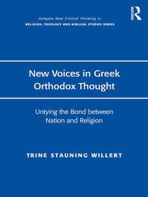 cover image of New Voices in Greek Orthodox Thought